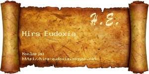 Hirs Eudoxia névjegykártya